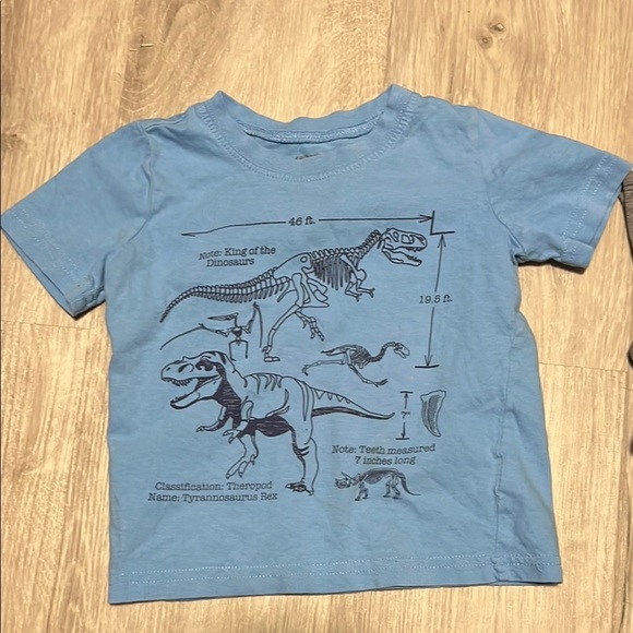 4 for $20 Blue Dinosaur Graphic Kids T-Shirt - Picture 1 of 1